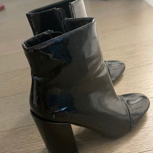 Only worn once!! Nasty Gal Black Booties